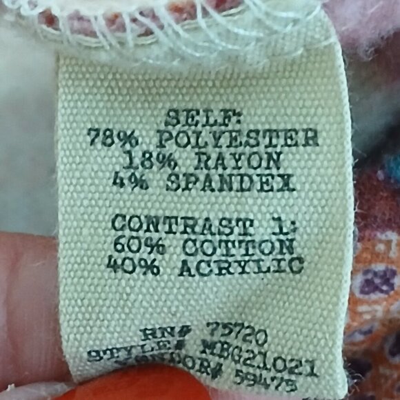 WOMENS GIMMECK BY BUCKLE BOHO TOP BALLON SLEEVES CROCHETED COLLAR SIZE SMALL - Picture 2 of 12